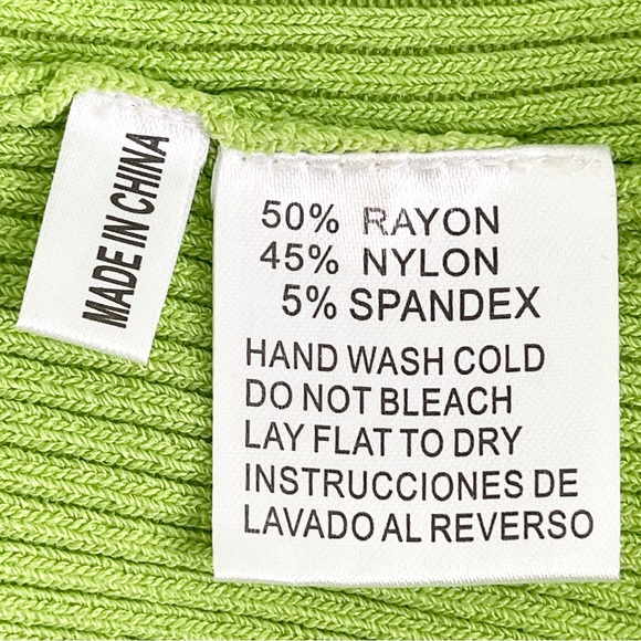 Fontana Knit Sequined Sweater Front Zip Sleeveless Stretch Textured Ribbed - Picture 9 of 9